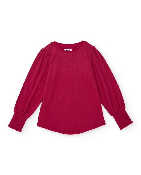 T-shirt à manches longues bouffantes pour fille  - vertbaudet enfant