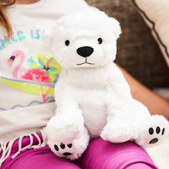Jouet-Premier âge-Peluche bouillotte ours polaire