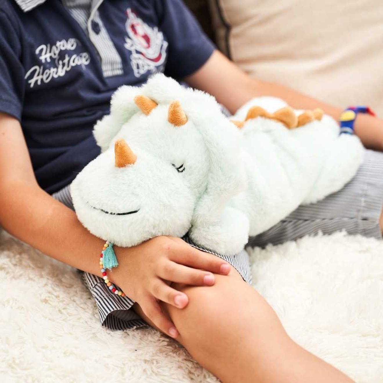 Peluche Bouillotte Triceratops Vert (Pelucho) - Couverture