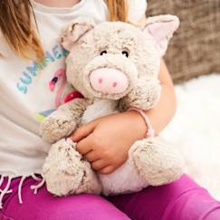 Jouet-Premier âge-Peluche bouillotte cochon