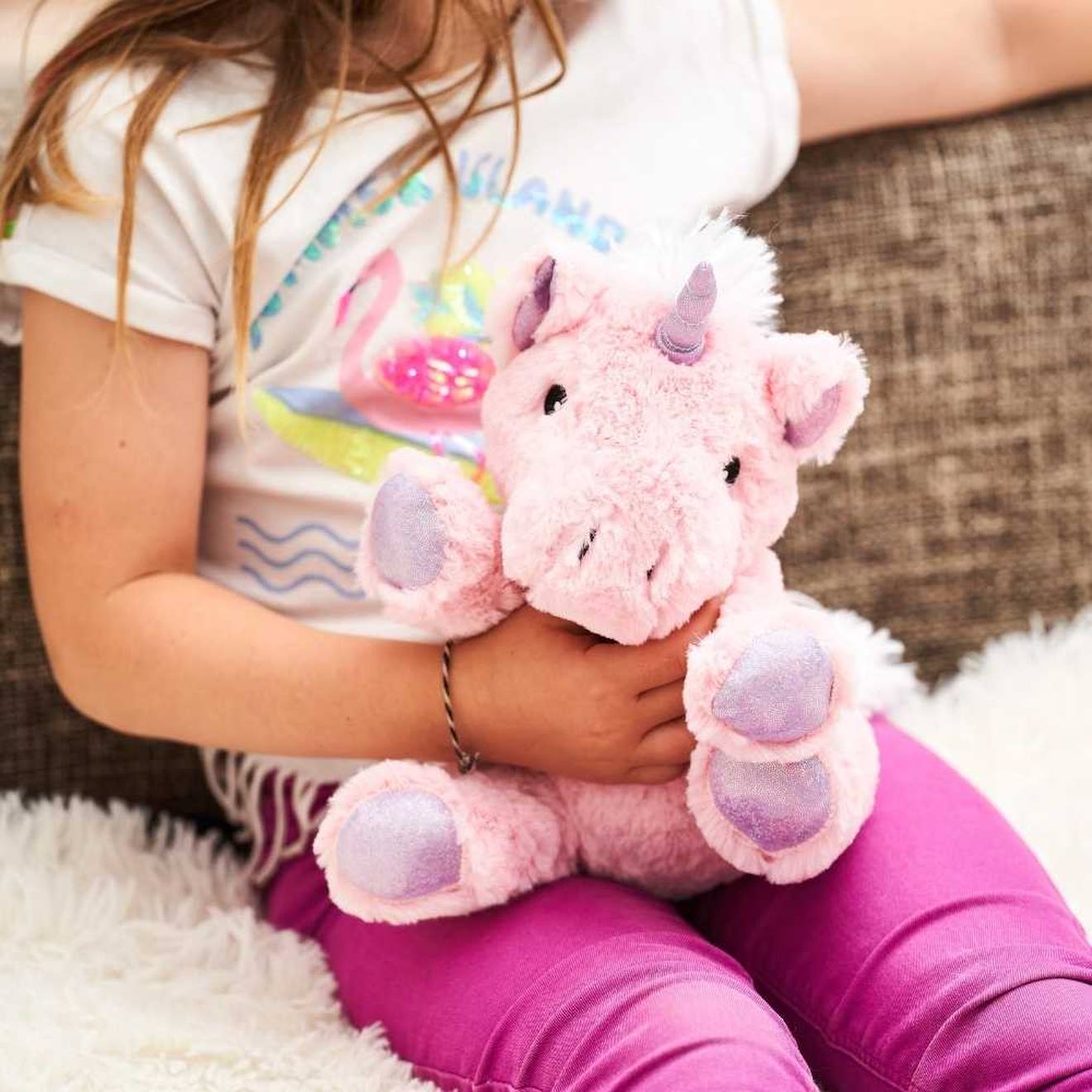 Bouillotte Licorne Rose Rose