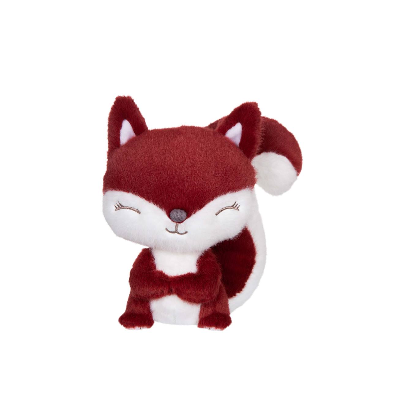 Peluche Écureuil Rouge Cerise 15 Cm Rouge