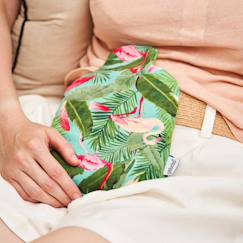 -Bouillotte micro-ondes tropical vert