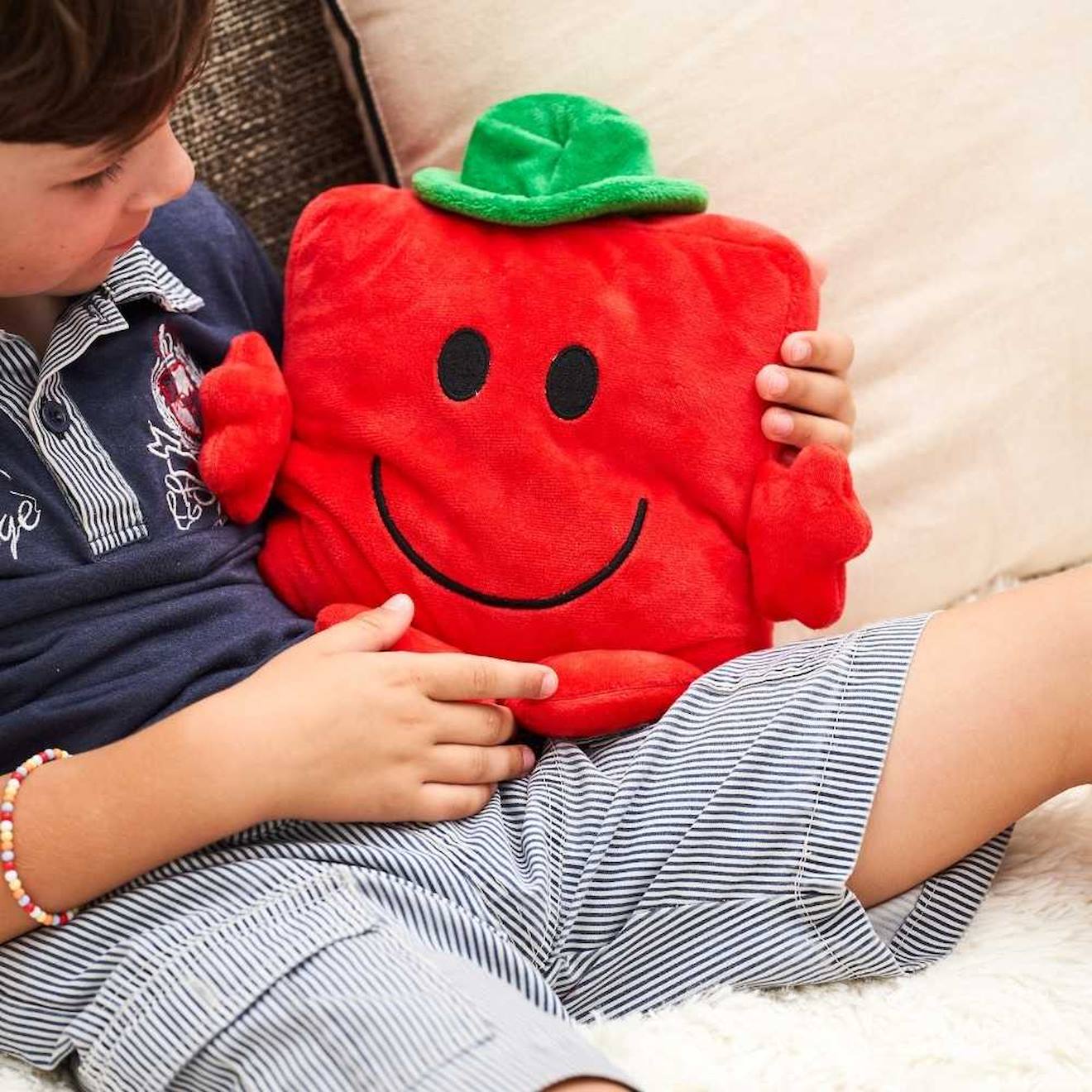 Peluche Bouillotte Monsieur Costaud Marron