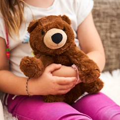 Jouet-Premier âge-Peluche bouillotte ours brun