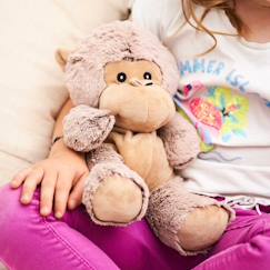 Jouet-Premier âge-Peluches-Peluche bouillotte singe