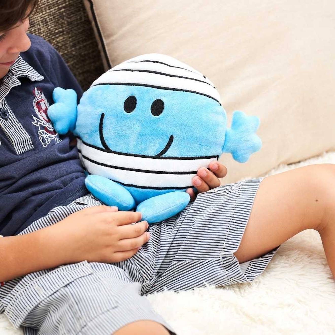 Peluche Bouillotte Monsieur Malchance Marron