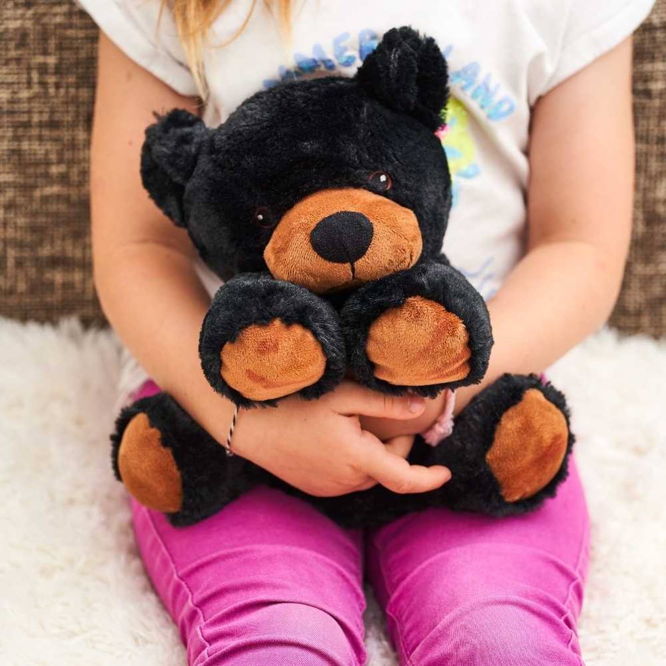 Peluche Bouillotte Ours Noir Noir