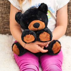 -Peluche bouillotte ours noir
