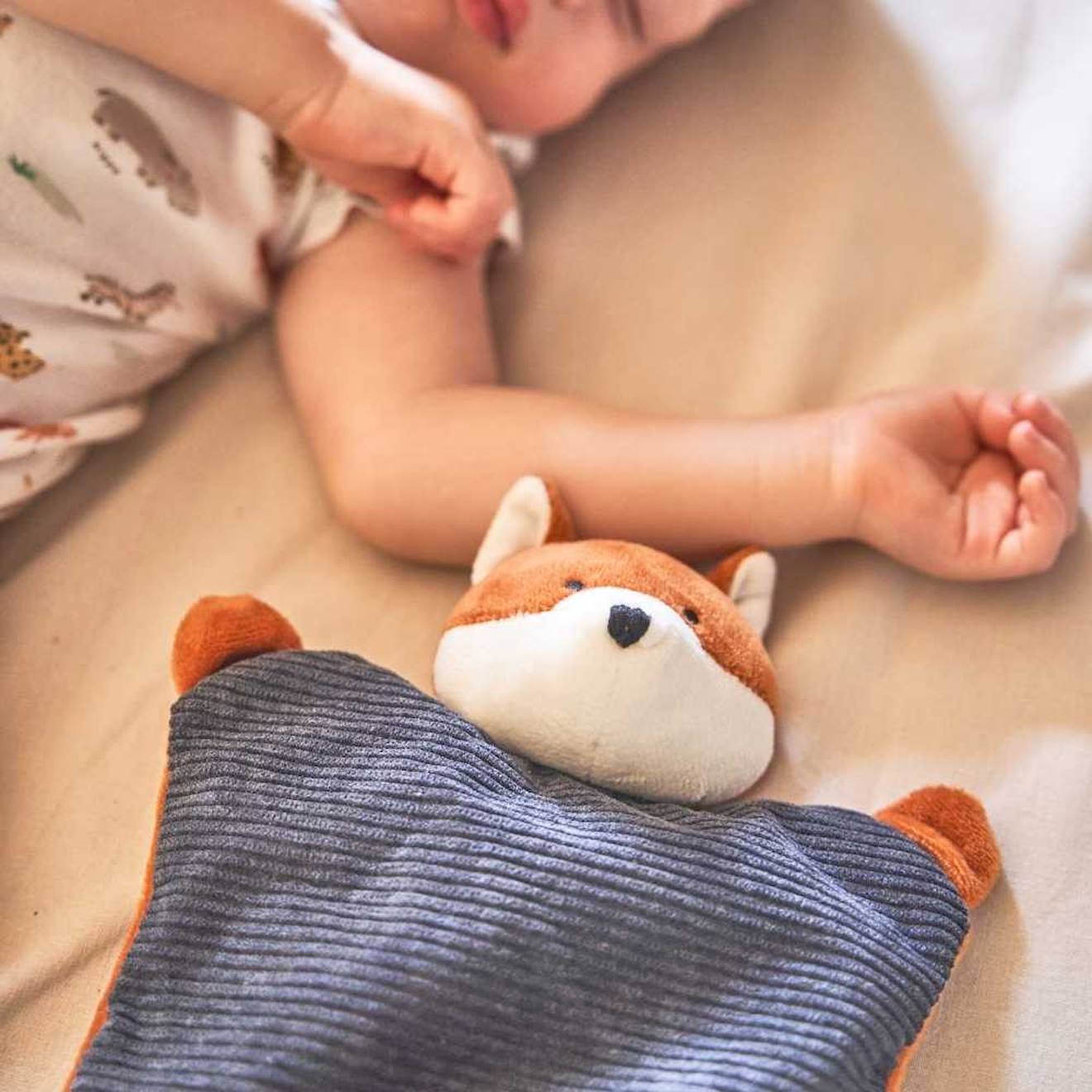 Bouillotte Bébé Renard Blanc