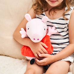 Jouet-Premier âge-Peluche bouillotte peppa pig rouge