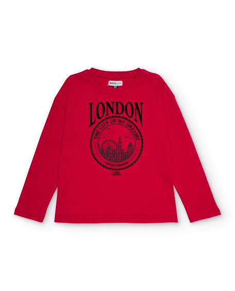T-shirt à manches longues pour fille avec imprimé de londres et message rêveur  - vertbaudet enfant