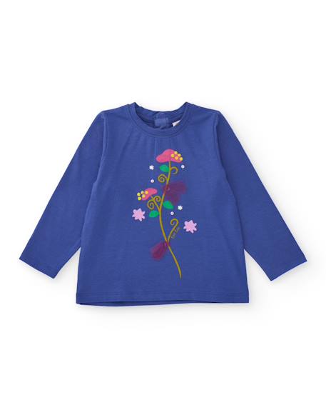 T-shirt à manches longues pour fille avec imprimé floral multicolore  - vertbaudet enfant