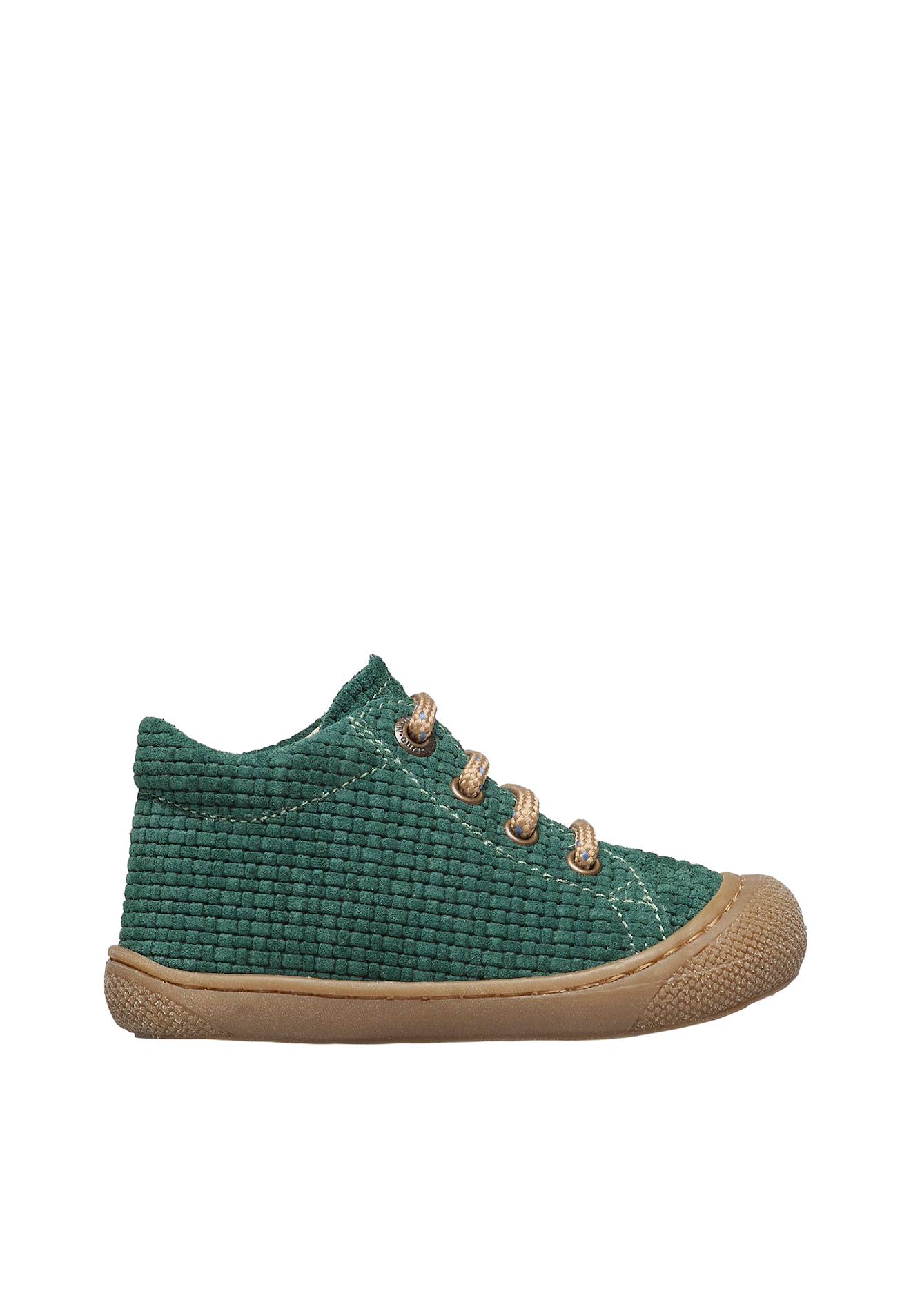 Chaussures Premiers Pas En Suède Cocoon Vert-