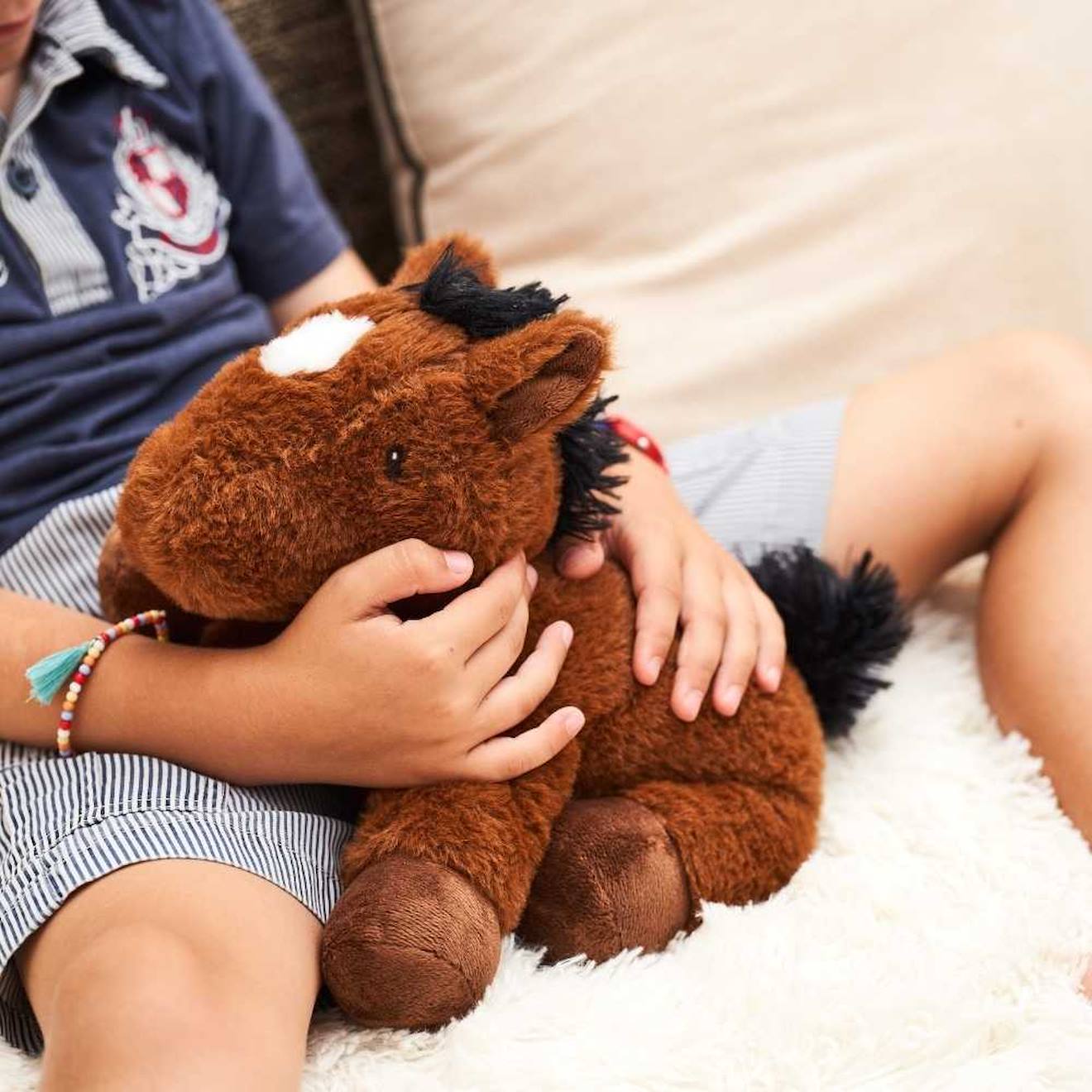 Peluche Bouillotte Poney Marron (Pelucho) - Couverture