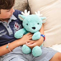 Jouet-Premier âge-Peluche bouillotte cerf