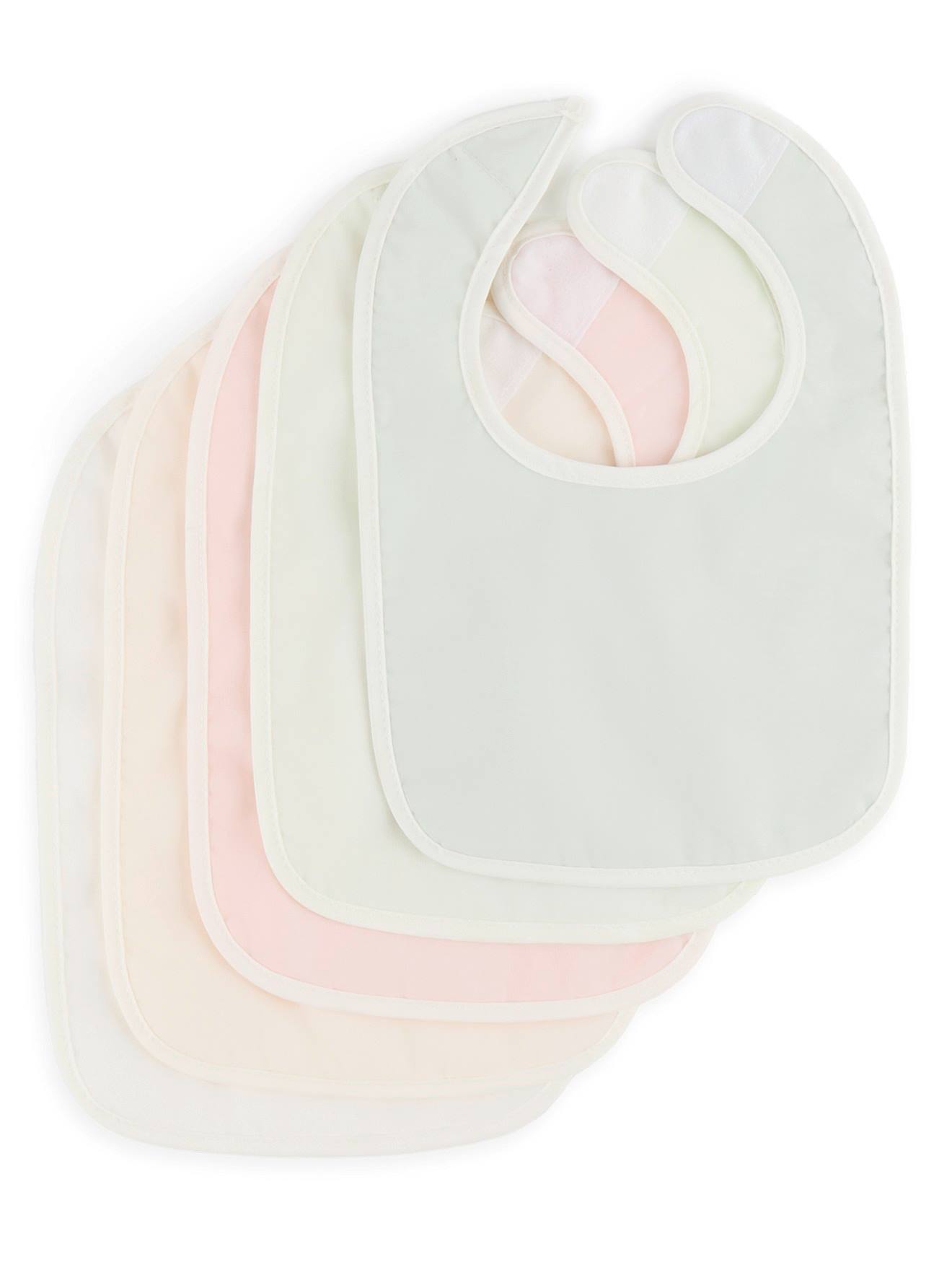 Lot De 5 Bavoirs Bébé En Coton Imperméable 5x Lime Mix (Bieco) - Image 1