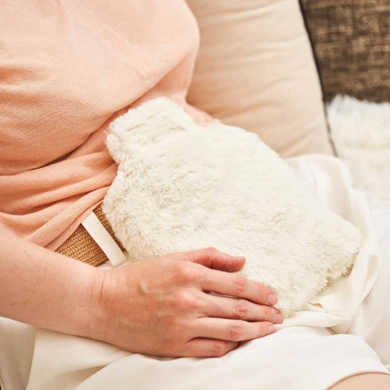 Bouillotte Micro-ondes Beige Beige