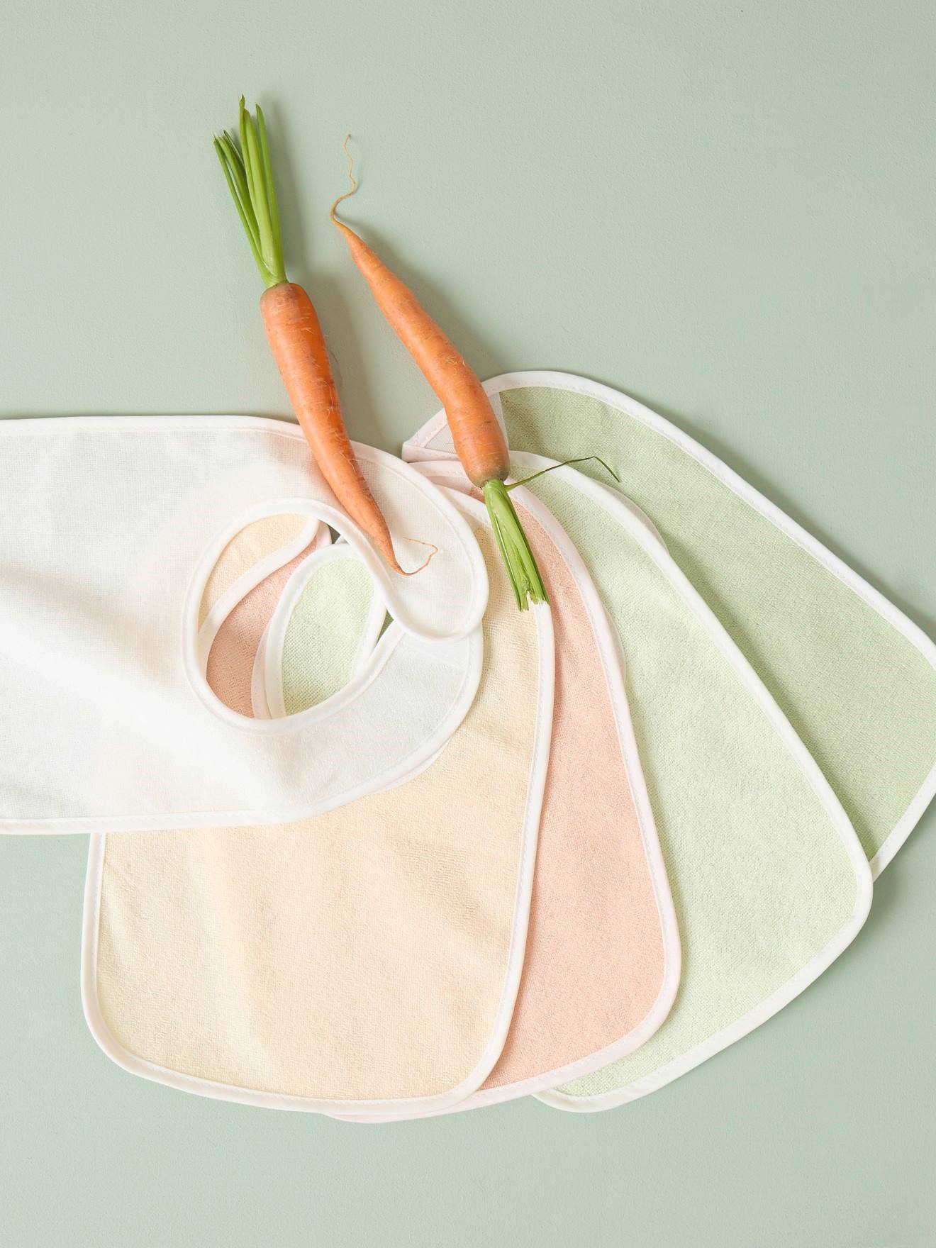 Lot De 5 Bavoirs Bébé En Coton Imperméable 5x Lime Mix (Bieco) - Image 2