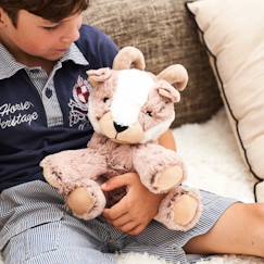 Jouet-Premier âge-Peluche bouillotte chamois