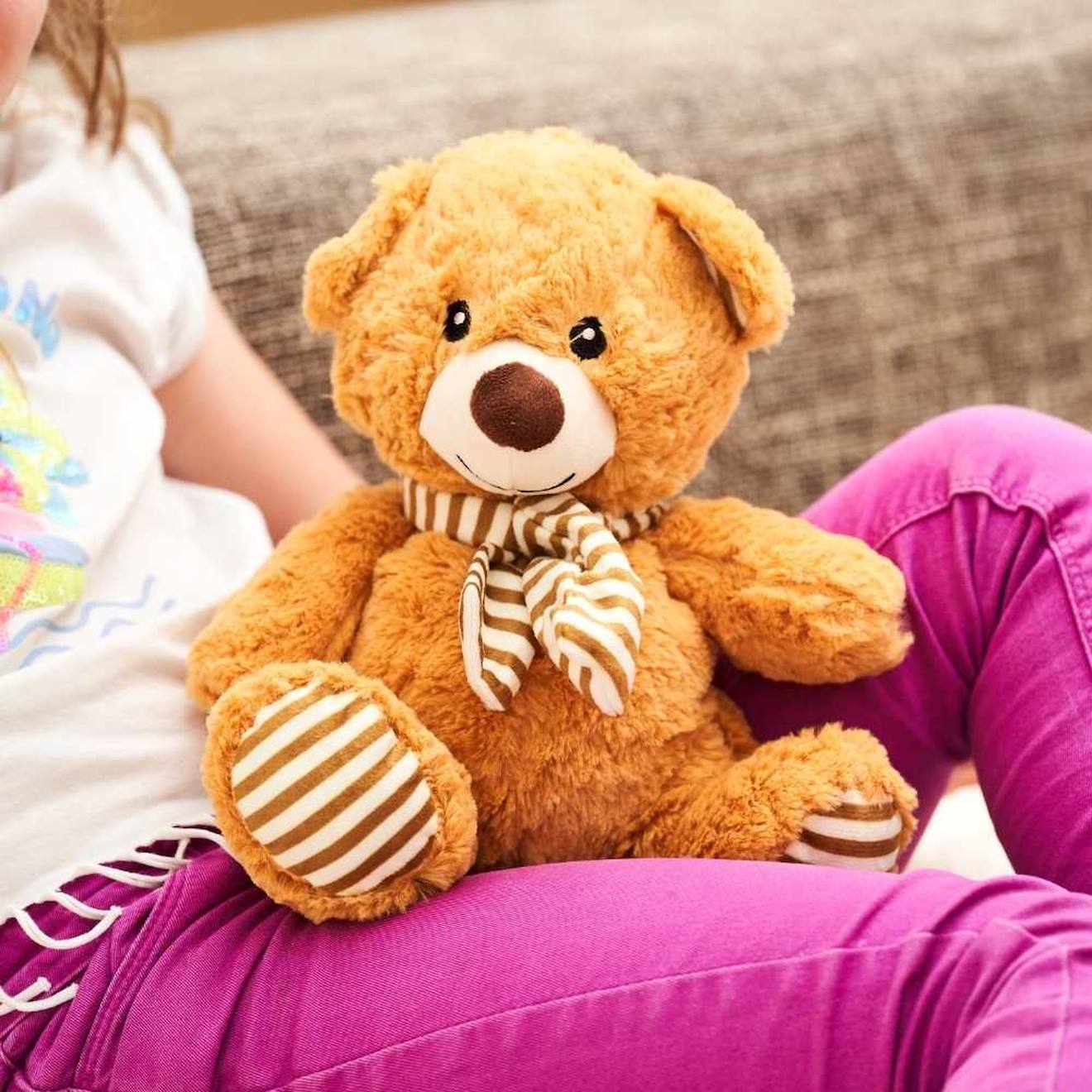 Bouillotte Ours Crème Marron