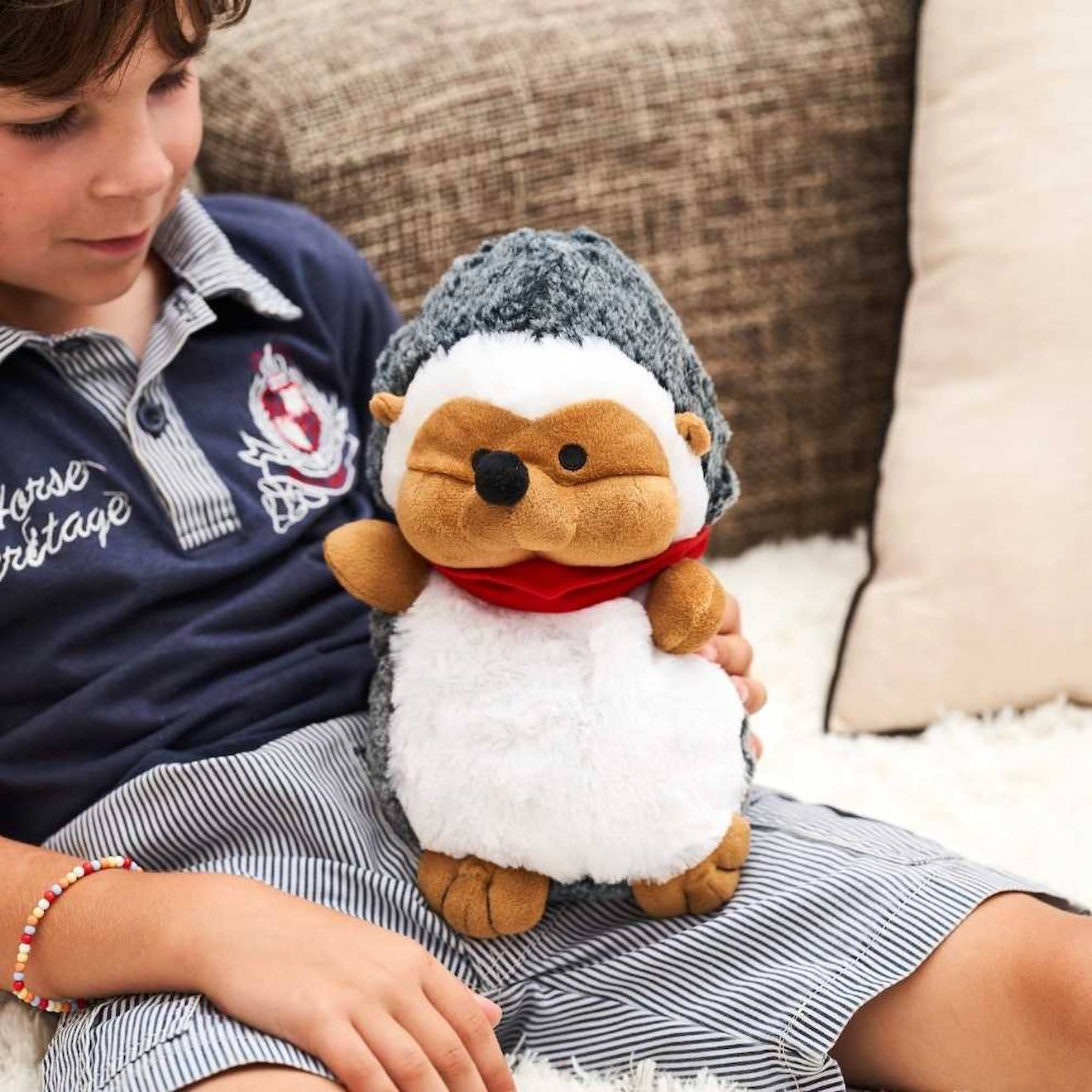 Bouillotte Hérisson Blanc