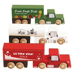 Jouet-Jeux d'imagination-Véhicules, garages, circuits et trains-Set de camions et remorques