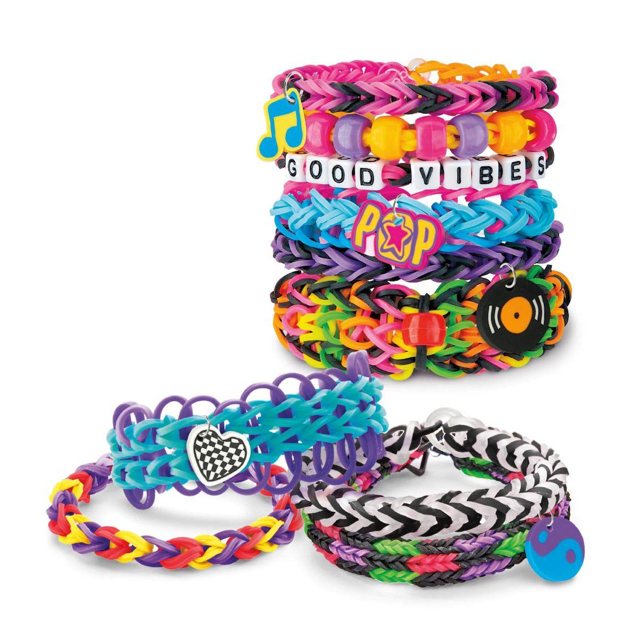 Lagiwa Lot De 600 élastiques Assortis – Pour Bracelets Et Colliers, Loisirs Créatifs, Modèle ASSORTI