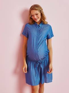 Vêtements de grossesse-Robe-Robe chemise de grossesse