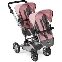 Poussette Poupée 3 En 1 Bayer Chic 2000 Linus - Pour Poupées Jusqu'à 52 Cm - Âge 4-8 Ans - Bleu Marine
