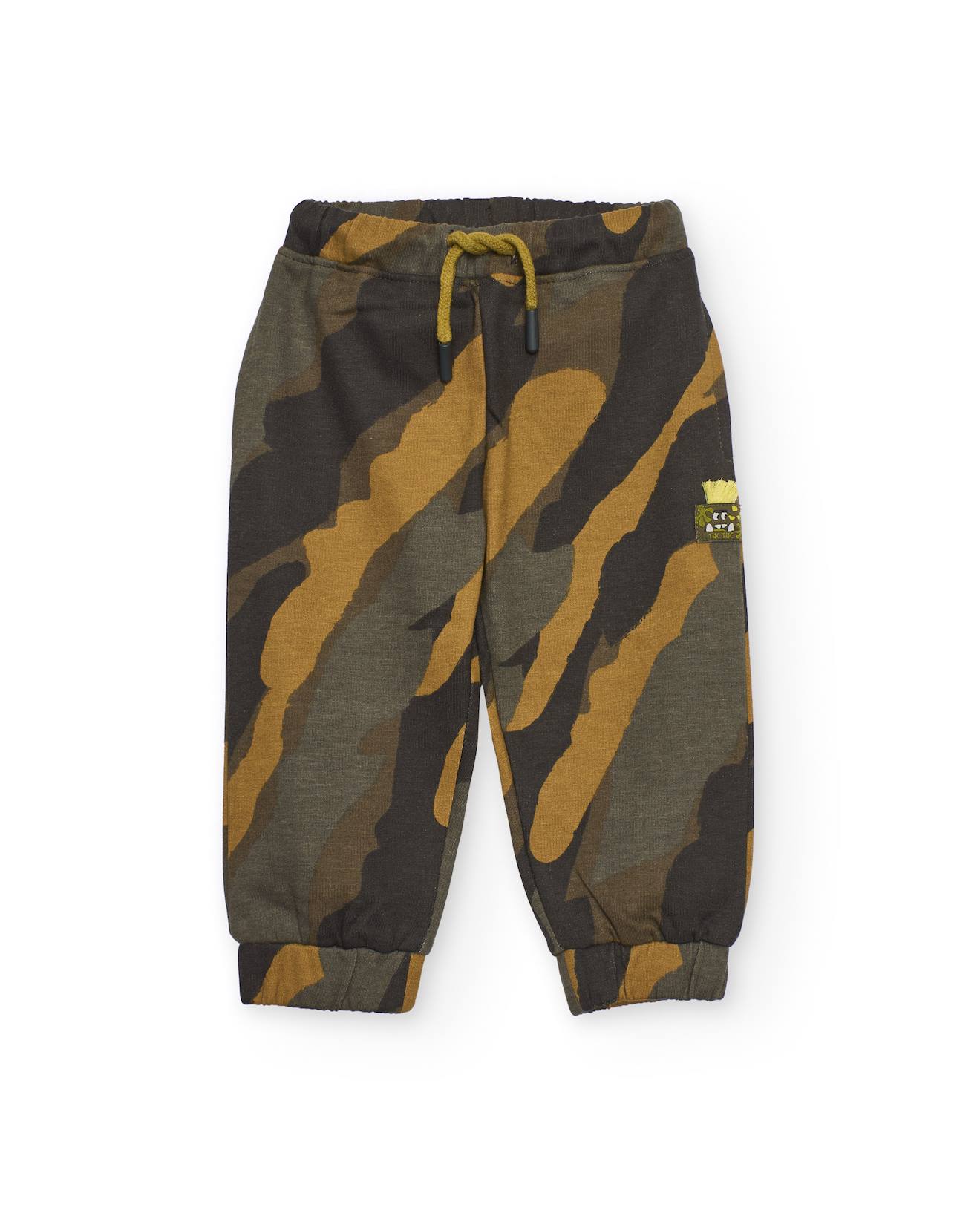 Pantalon Jogging Baggy Camouflage Enfants 4-5 Ans – Taille élastique Avec Cordon, Poches, Décontracté