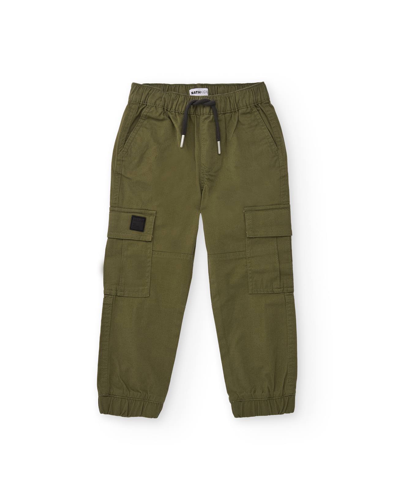 Pantalon cargo pour garçon vert