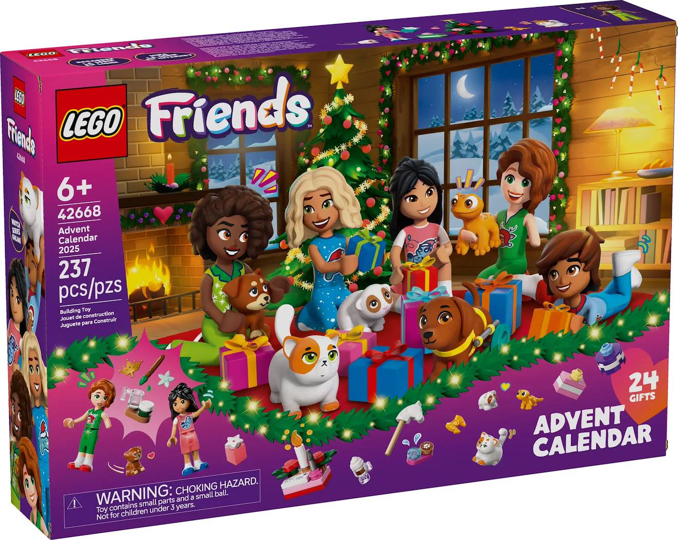 Calendrier De L'avent Lego Friends 2025 - 42668 Multicolore