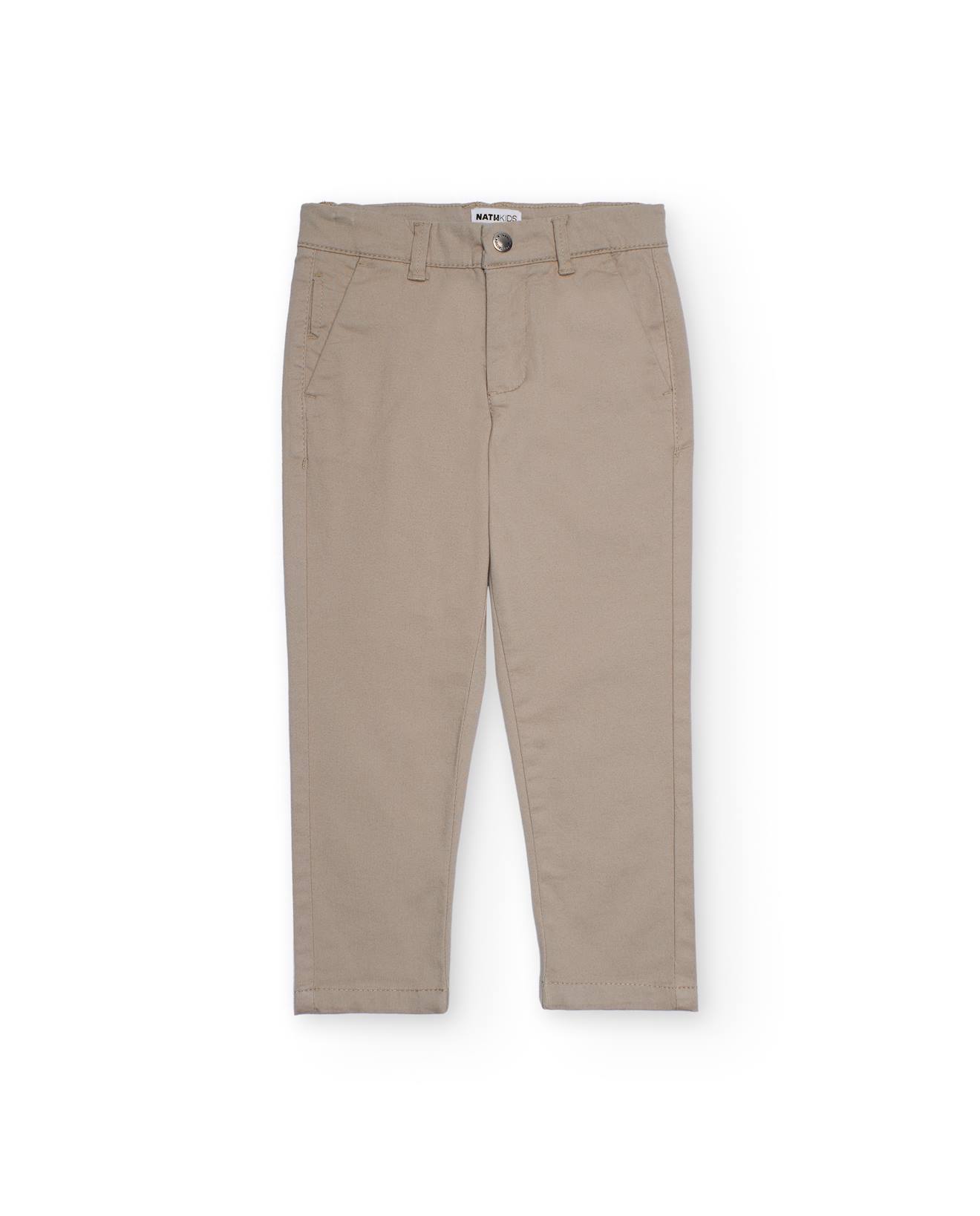 Pantalon Chino Pour Garçon Beige