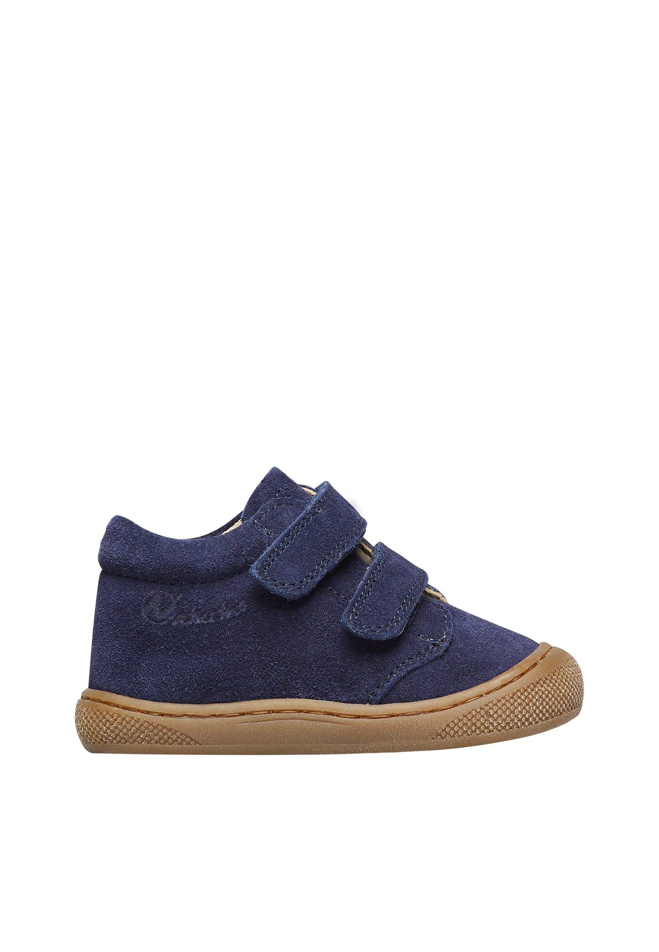 Chaussures Premiers Pas En Suède Cocoon Wide Vl Marine-