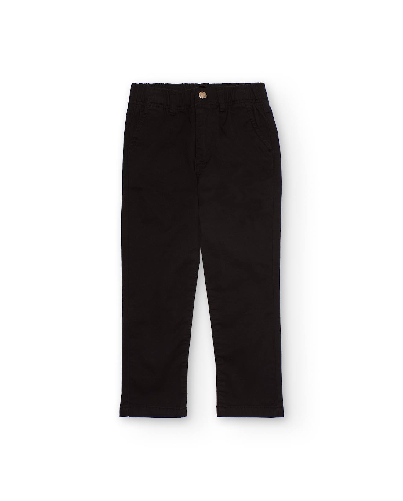 Pantalon Chino Pour Garçon Avec Taille Élastique Noir