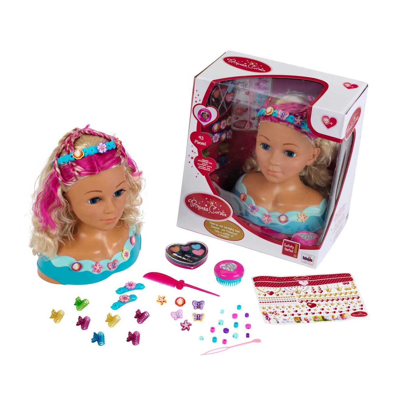 Tête À Coiffer Et À Maquiller Mariella Princess Coralie Multicolore