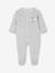 Pyjama bébé mixte velours animal personnalisable beige chiné+gris chiné 19 - vertbaudet enfant 
