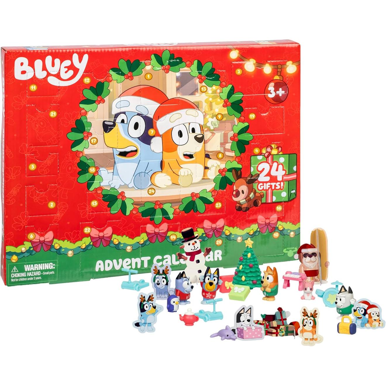 Bluey Calendrier De L'avent Avec Mini-figurines Multicolore