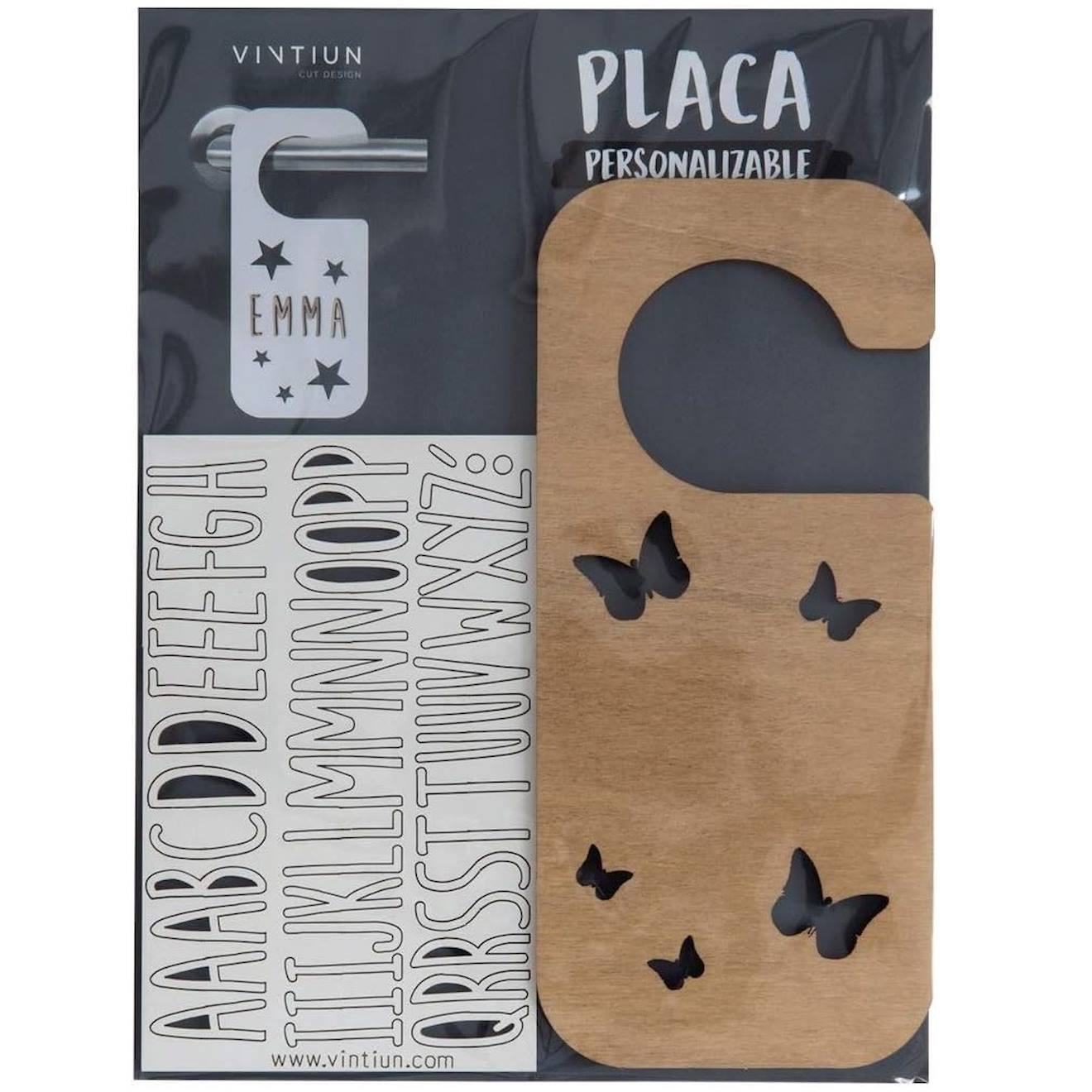 Accroche-porte Personnalisable Papillons Beige (Vintiun) - Image 1