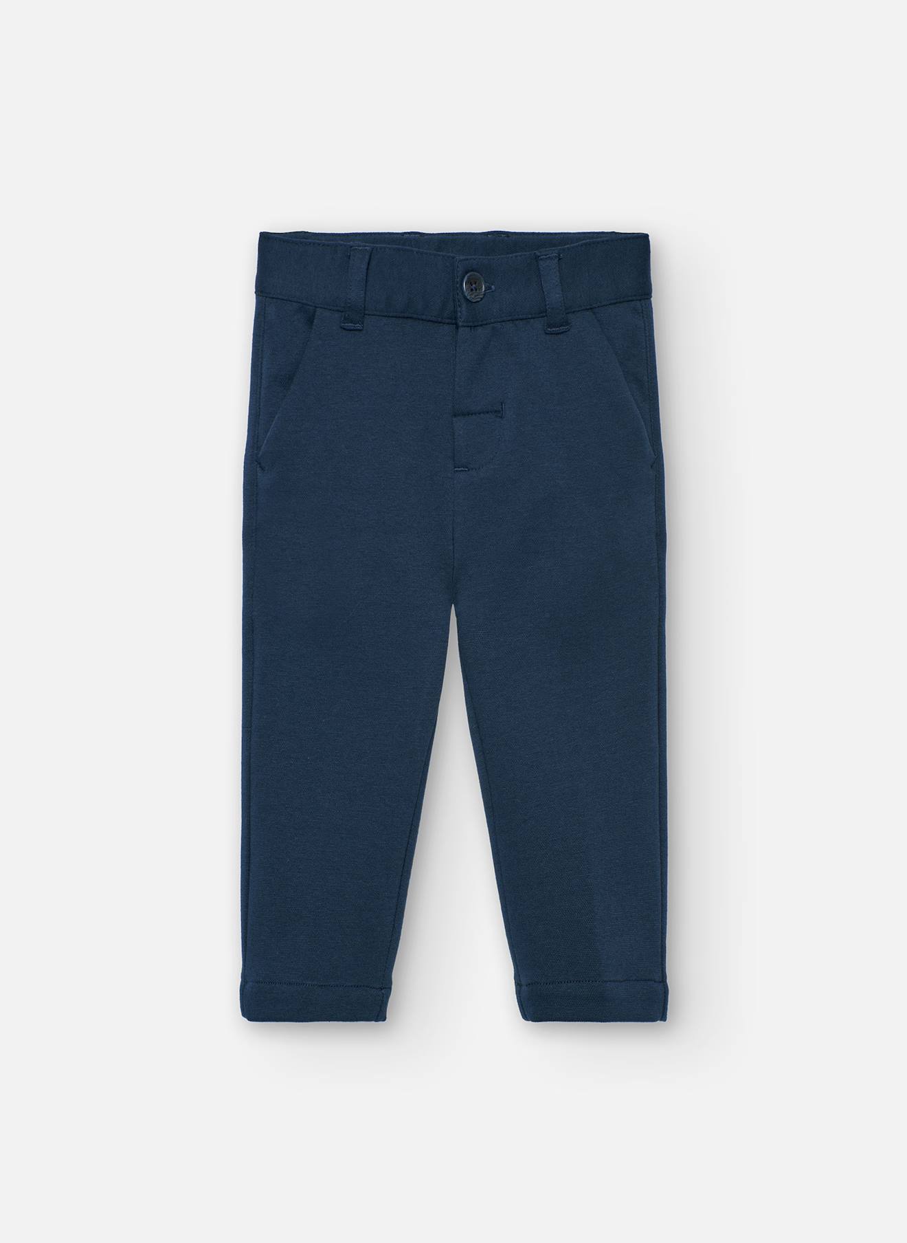 Pantalon Garçon En Tricot Bleu