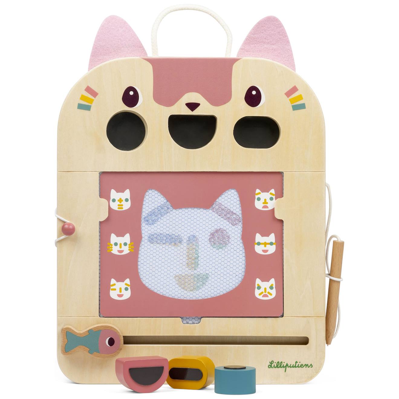 Ardoise Magique Jeanne Beige, Rose, Jaune