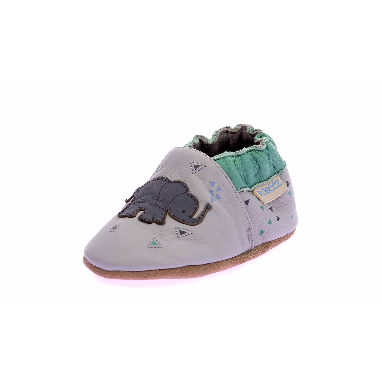 Chaussons Bébé Wild Elefant Gris