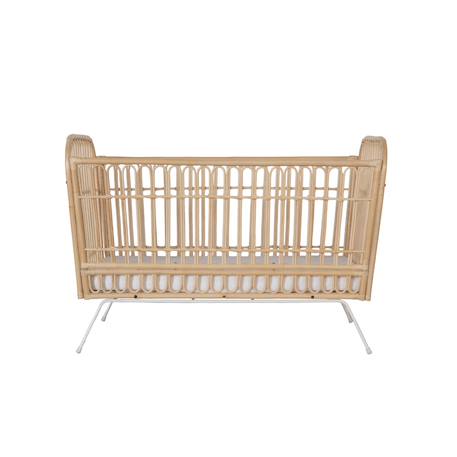 Saudara - Lit Bébé Évolutif Blanc - Java Rotin Blanchi