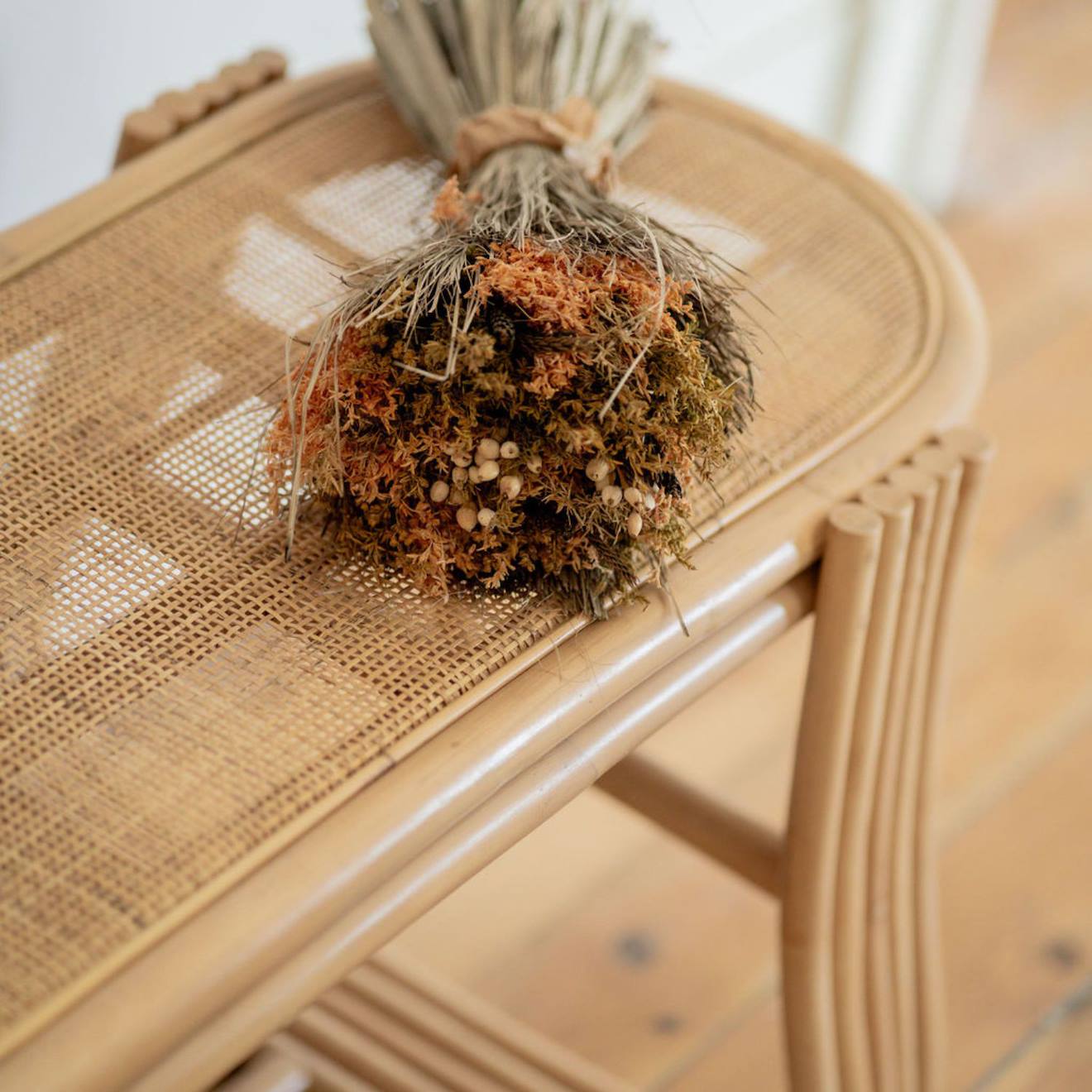 Banc Rotin Et Cannage 120 Cm - Gili Naturel (Saudara) - Image 2