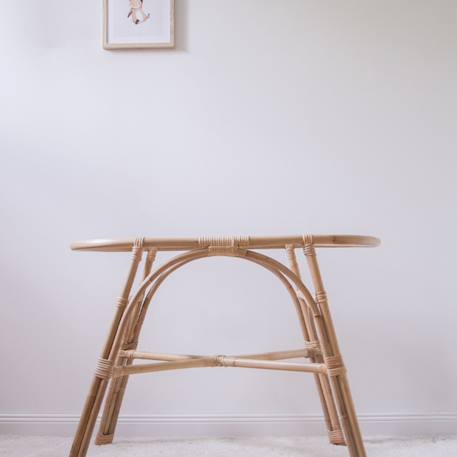 Saudara - Pied De Couffin En Rotin, Pour Couffin 70x30cm Naturel