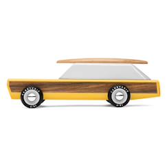 Jouet-Voiture vintage avec planche de surf - bois de hêtre massif