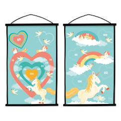 -Jeux de fléchettes Start to dart - cible licorne