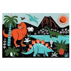 Jouet-Jeux éducatifs-Puzzles-Puzzle - dinosaures glow in the dark 100 pièces