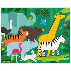 Jouet-Jeux éducatifs-Puzzles-Puzzle double face - ménage des animaux